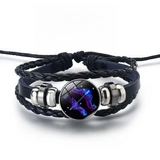 Bracciale brillante con 12 segni zodiacali | Oro