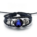 Bracciale brillante con 12 segni zodiacali | Oro