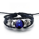 Bracciale brillante con 12 segni zodiacali | Oro
