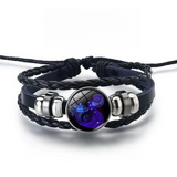 Bracciale brillante con 12 segni zodiacali | Oro