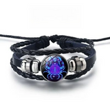 Bracciale brillante con 12 segni zodiacali | Oro