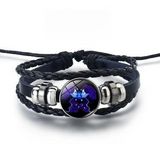 Bracciale brillante con 12 segni zodiacali | Oro