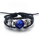 Bracciale brillante con 12 segni zodiacali | Oro