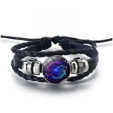 Bracciale brillante con 12 segni zodiacali | Oro