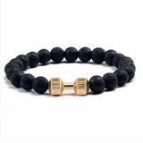 Bracciale di aromaterapia con pietre laviche | Oro