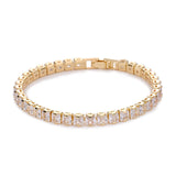 Bracciale da tennis quadrato | Oro