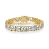 Bracciale da tennis a doppia fila | Oro