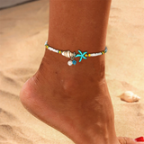 Bracciale alla caviglia oceano | Oro