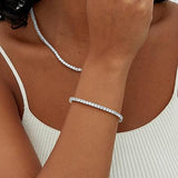 Bracciale da tennis | Oro bianco