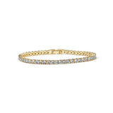 Bracciale da tennis affascinante con cristalli | Oro