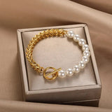 Bracciale elegante e margherite | Oro