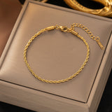 Bracciale a Catena Torcigliata | Oro