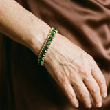 Bracciale verde | Oro