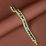 Bracciale verde | Oro