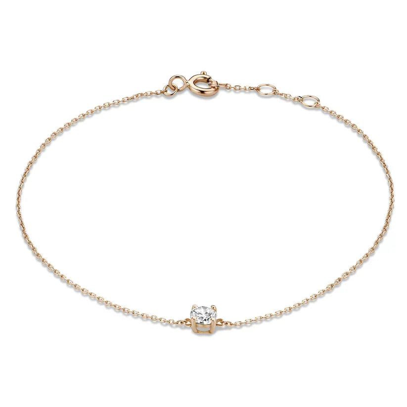 Bracciale in pietra moissanite Cléa | Oro