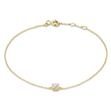 Bracciale in pietra moissanite Cléa | Oro