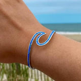 Bracciale « opale dei mari » | Oro bianco