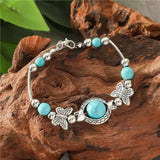 Bracciale con farfalle | Oro bianco