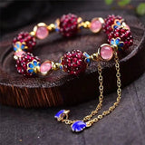Bracciale in pietra di granito | Oro