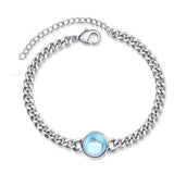 Bracciale in pietra di luna Voce interiore | Oro