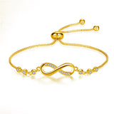 Bracciale infinito regolabile | Oro