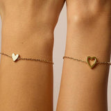 Bracciali cuore radiante | Oro