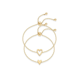 Bracciali cuore radiante | Oro