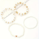 Bracciali in perle bianche | Oro
