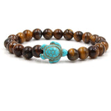 Braccialetti esclusivi in pietre naturali a forma di tartaruga | Oro