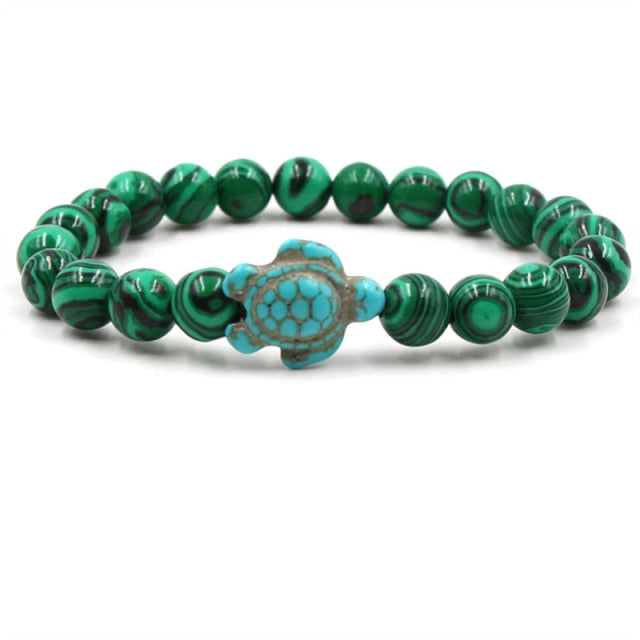 Braccialetti esclusivi in pietre naturali a forma di tartaruga | Oro
