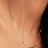 Collana elegante Archen | Oro bianco