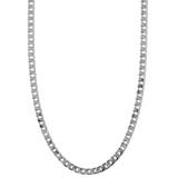 Collana a catena piatta | Oro bianco