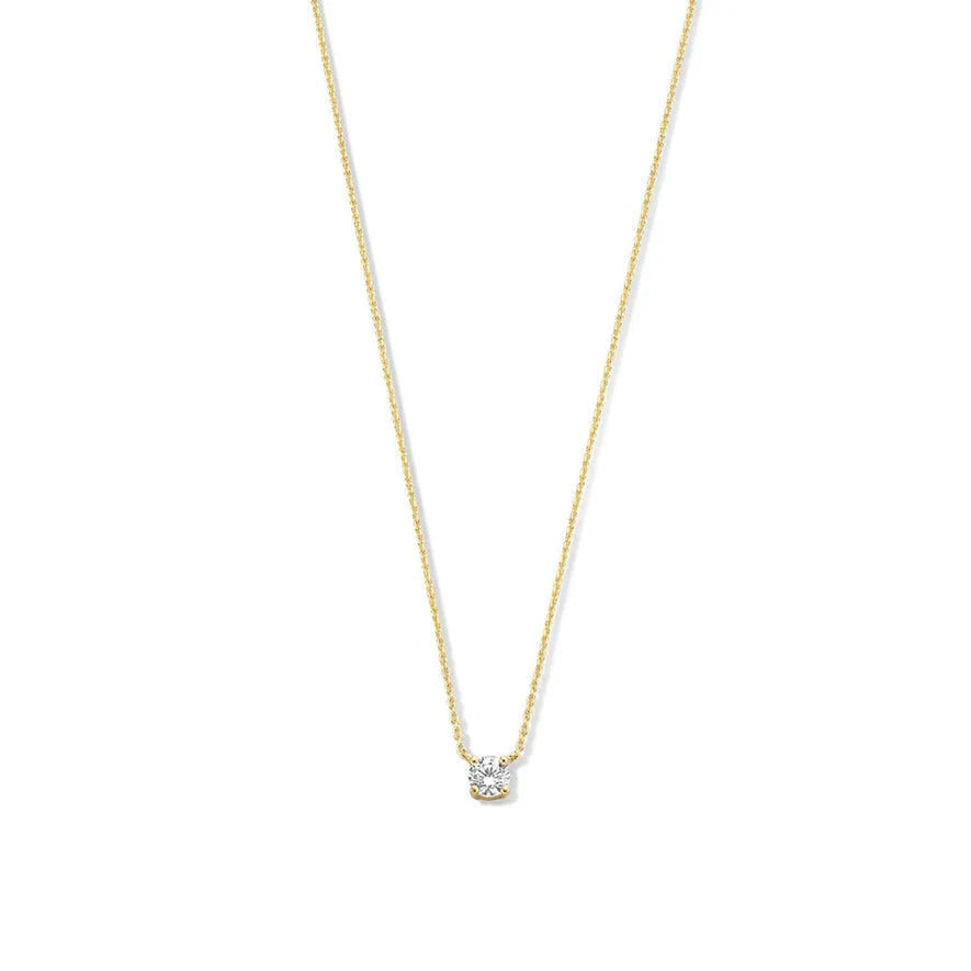 Collana Cléa in pietra | Oro bianco