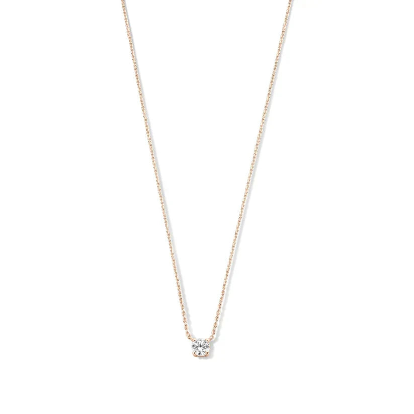 Collana Cléa in pietra | Oro bianco