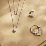 Collana Cléa in pietra | Oro bianco