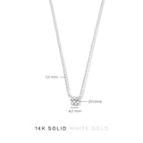 Collana Cléa in pietra | Oro bianco