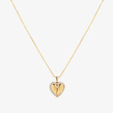 Collana cuore farfalla | Oro