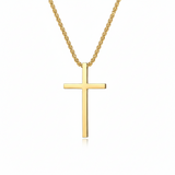 Collana croce con montatura | Oro