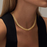 Collana cubana a grandi maglie | Oro