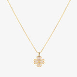 Collana fiore cuore | Oro