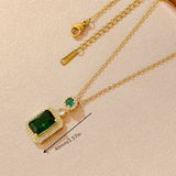 Collana Greta con pietra di smeraldo | Oro