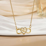 Collana infinita nodo d'amore | Oro