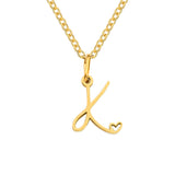 Collana iniziale cuore | Oro