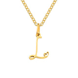 Collana iniziale cuore | Oro