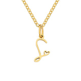 Collana iniziale cuore | Oro