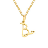 Collana iniziale cuore | Oro