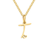 Collana iniziale cuore | Oro