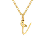 Collana iniziale cuore | Oro