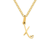 Collana iniziale cuore | Oro
