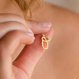 Collana iniziale cuore | Oro